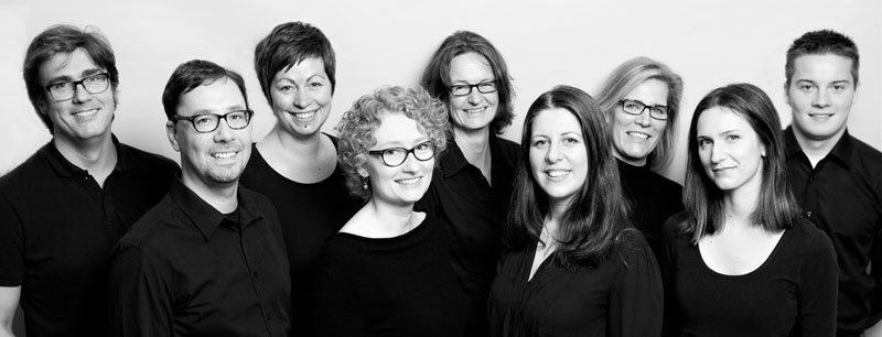 Gruppenfoto, s/w