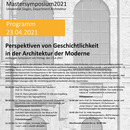 Programm Mastersymposium