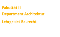 Architektur | Baurecht