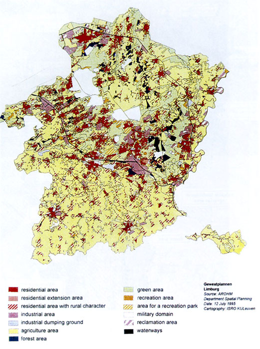 Beispiel belgischer Gewestplannen