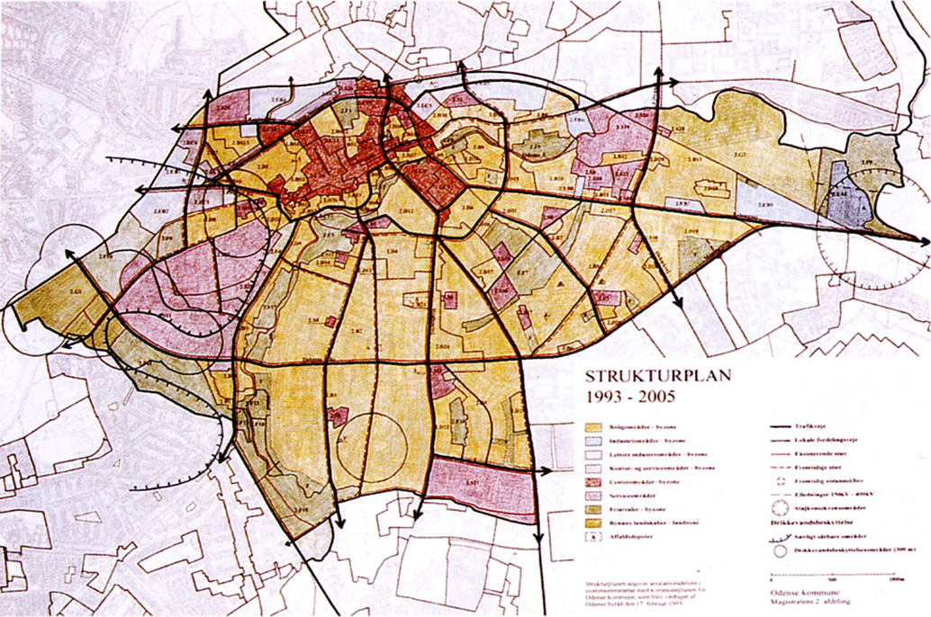 Beispiel dänischer Strukturplan für Odense