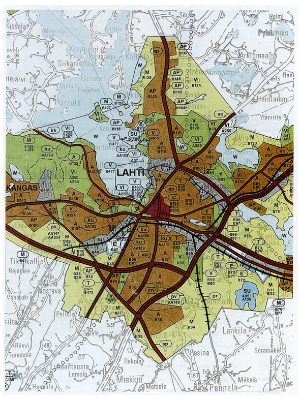 Beispiel finnischer Regionalplan Lahti