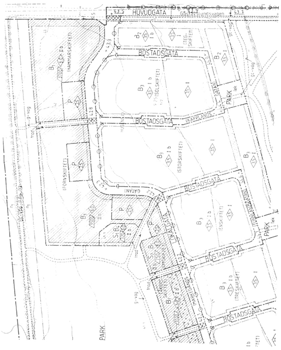 Beispiel eines schwedischen Detaljplan Helsingborg